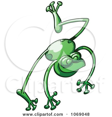 Clipart Goofy Green Froggy 1 - Royalty Free Vector Illustration by Zooco