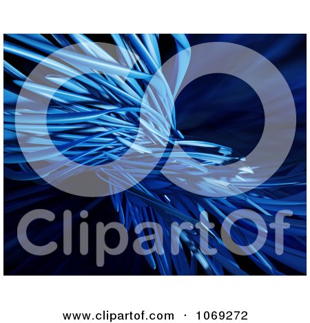 Clipart 3d Blue Abstract Fiber Background 2 - Royalty Free CGI Illustration by Mopic