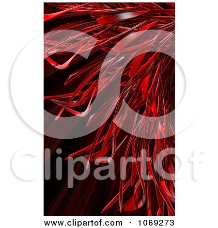 Clipart 3d Red Abstract Fiber Background 1 - Royalty Free CGI Illustration by Mopic