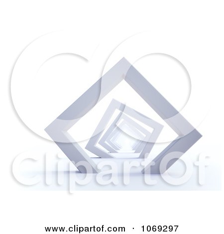 Clipart 3d Tunnel Of Frames - Royalty Free CGI Illustration by Mopic