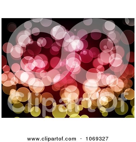 Clipart Colorful Bokeh Light Background - Royalty Free Illustration by oboy