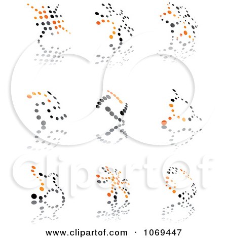 Clipart Abstract Dot Logos 4 - Royalty Free Vector Illustration by Vector Tradition SM