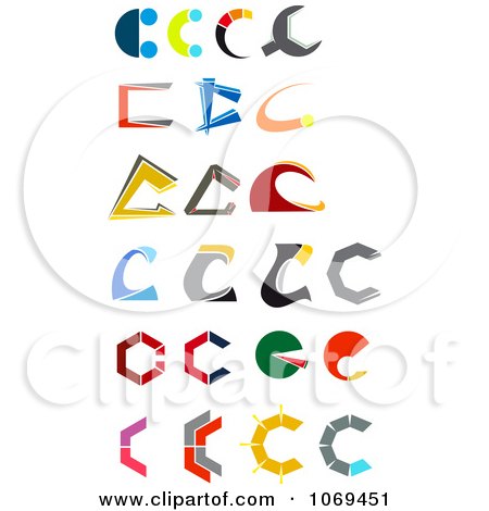 Clipart Letter C Design Elements - Royalty Free Vector Illustration by Vector Tradition SM
