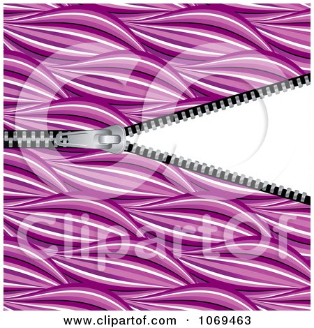 Clipart Zipper Through Purple - Royalty Free Vector Illustration by Vector Tradition SM