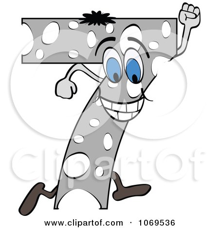 Clipart Running Gray Number 7 - Royalty Free Vector Illustration by Andrei Marincas