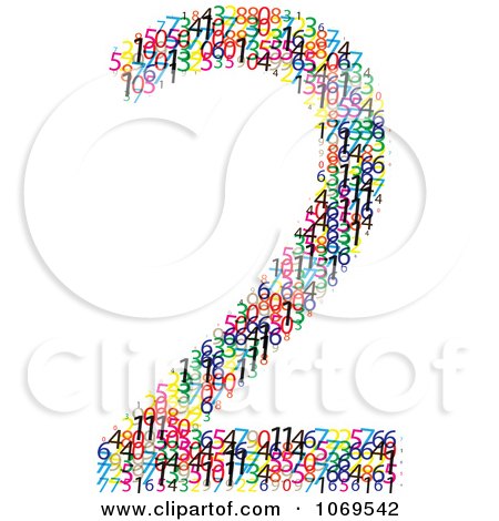 Clipart Colorful Digits Making Number 2 - Royalty Free Vector Illustration by Andrei Marincas