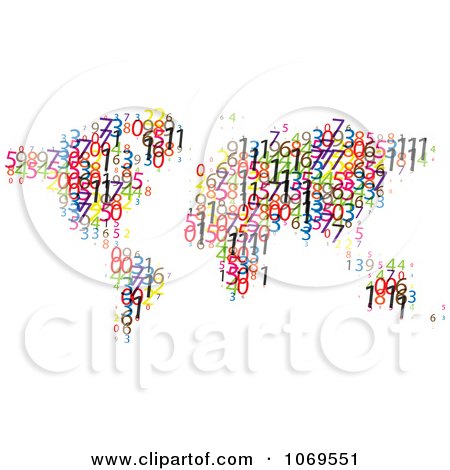 Clipart Number World Atlas - Royalty Free Vector Illustration by Andrei Marincas