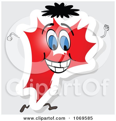 Clipart Running Red Letter P - Royalty Free Vector Illustration by Andrei Marincas