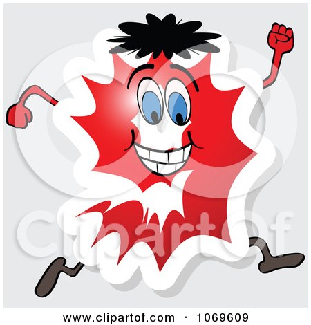 Clipart Running Red Number 9 - Royalty Free Vector Illustration by Andrei Marincas