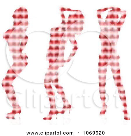 Clipart Sexy Women Made Of hearts - Royalty Free Vector Illustration by Andrei Marincas