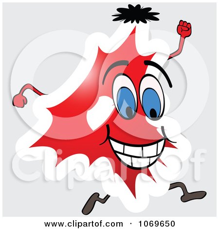 Clipart Running Red Number 4 - Royalty Free Vector Illustration by Andrei Marincas