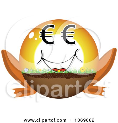 Clipart Euro Frog Legged Ball - Royalty Free Vector Illustration by Andrei Marincas