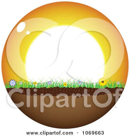 Clipart Sunshine Globe - Royalty Free Vector Illustration by Andrei Marincas