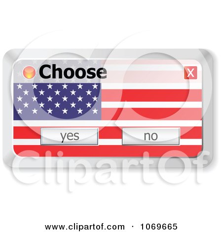 Clipart Choose American Computer Popup - Royalty Free Vector Illustration by Andrei Marincas