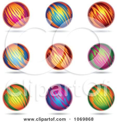 Clipart Colorful Sphere Logos 2 - Royalty Free Vector Illustration by cidepix
