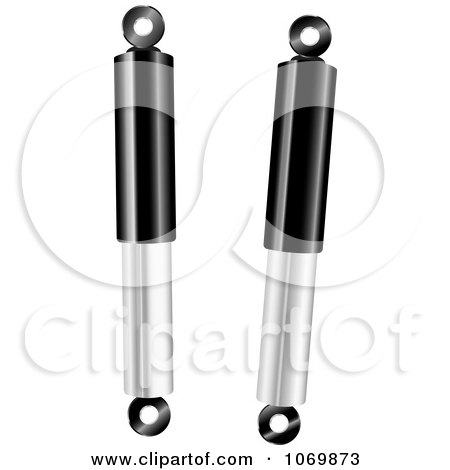 Clipart 3d Shock Absorbers - Royalty Free Vector Illustration by michaeltravers