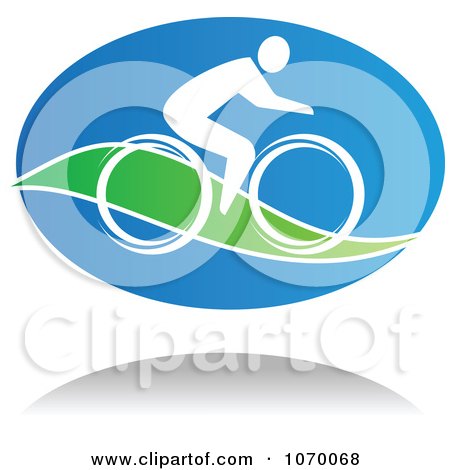 Clipart Cyclist Icon And Shadow 6 - Royalty Free Vector Illustration by Vector Tradition SM