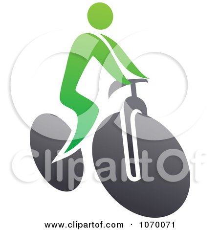 Clipart Cyclist Icon 7 - Royalty Free Vector Illustration by Vector Tradition SM