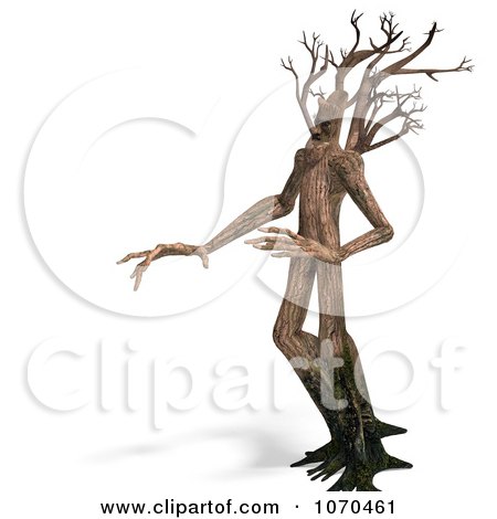 Clipart 3d Ent Tree Walking 2 - Royalty Free CGI Illustration by Ralf61