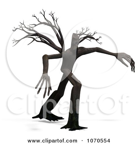 Clipart 3d Ent Tree Walking 5 - Royalty Free CGI Illustration by Ralf61