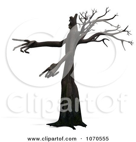Clipart 3d Ent Tree Pointing 3 - Royalty Free CGI Illustration by Ralf61