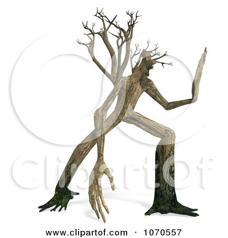 Clipart 3d Ent Tree Stopping 2 - Royalty Free CGI Illustration by Ralf61