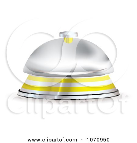 Clipart 3d Hotel Bell - Royalty Free Vector Illustration by michaeltravers
