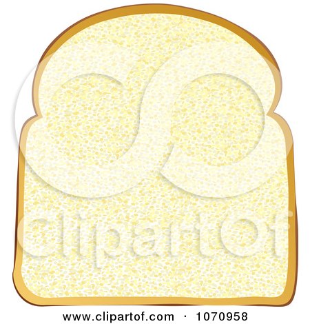Clipart 3d White Sliced Bread - Royalty Free Vector Illustration by michaeltravers