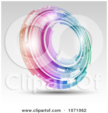 Clipart Sparkly Abstract Circle - Royalty Free Vector Illustration by KJ Pargeter