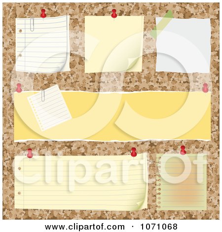 Clipart 3d Bulletin Board With Blank Posts - Royalty Free Vector Illustration by vectorace