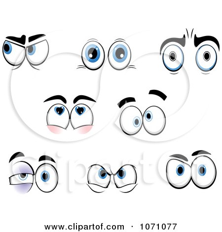 Clipart Sets Of Emotional Eyes 2 - Royalty Free Vector Illustration by Vector Tradition SM