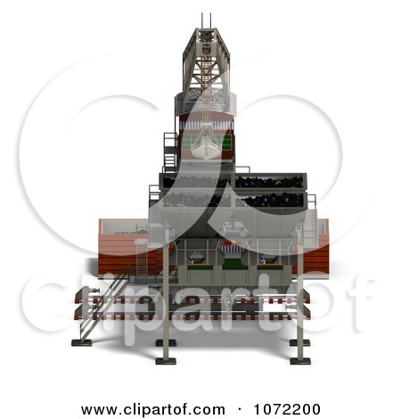 Clipart 3d Industrial Crane And Charger 1 - Royalty Free CGI Illustration by Ralf61