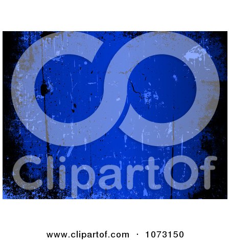 Clipart Blue And Black Grungy Background - Royalty Free Vector Illustration by KJ Pargeter