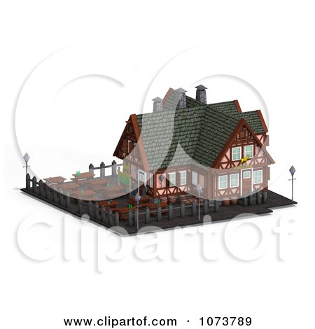 restaurant building clipart