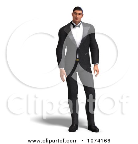 Clipart 3d Formal Man In A Tuxedo 1 - Royalty Free CGI Illustration by Ralf61