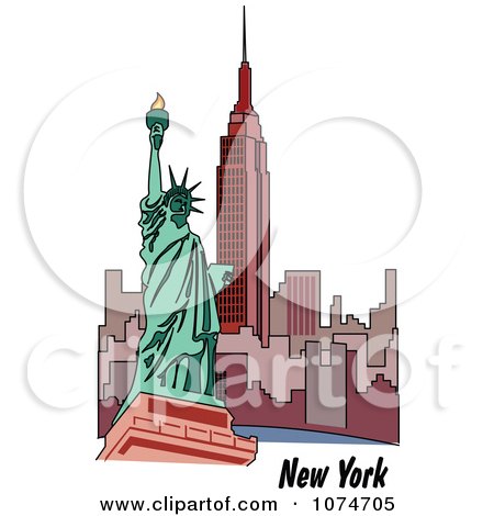 new york statue of liberty clipart