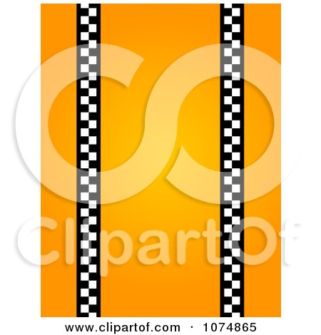 Clipart Orange Vertical Taxi Background - Royalty Free Illustration by oboy