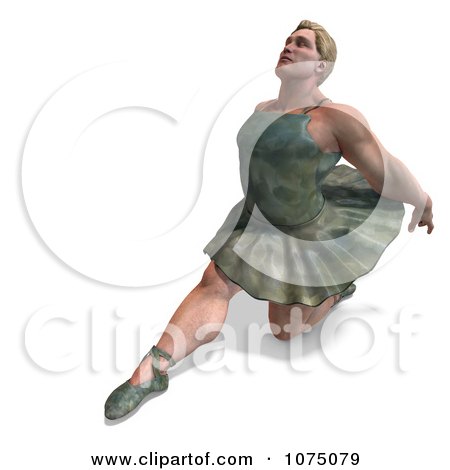 Clipart 3d Strong Male Ballerina In A Tutu 14 - Royalty Free CGI Illustration by Ralf61
