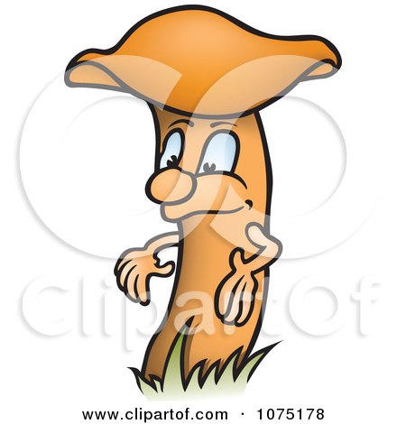 Clipart Orange Boletus Mushromo - Royalty Free Vector Illustration by dero