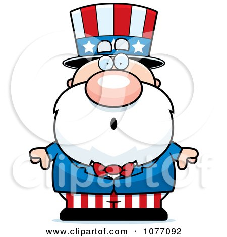 Clipart Shocked Uncle Sam - Royalty Free Vector Illustration by Cory Thoman