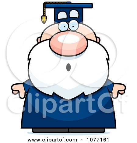Clipart Shocked Professor - Royalty Free Vector Illustration by Cory Thoman