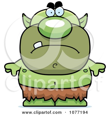 Clipart Mad Goblin - Royalty Free Vector Illustration by Cory Thoman