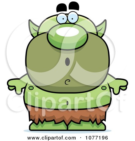 Clipart Shocked Goblin - Royalty Free Vector Illustration by Cory Thoman