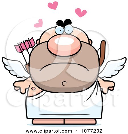 Clipart Mad Valentines Day Cupid - Royalty Free Vector Illustration by Cory Thoman