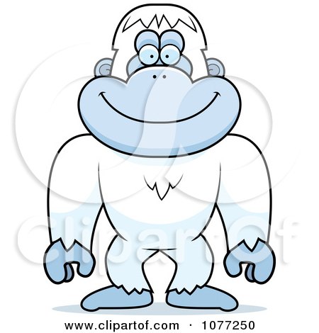 Clipart Yeti Abominable Snowman Monkey - Royalty Free Vector Illustration by Cory Thoman
