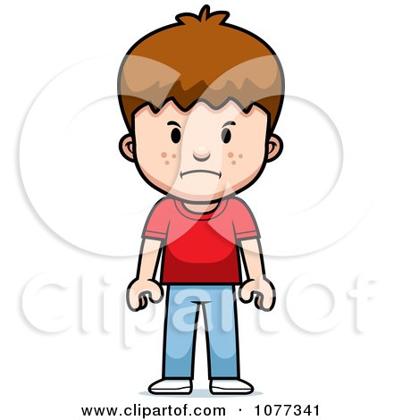 Clipart School Boy Standing - Royalty Free Vector Illustration by Cory  Thoman #1077340
