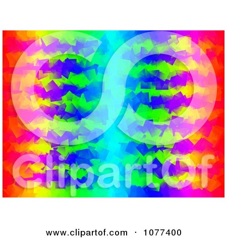 Clipart Funky Red Yellow Green And Blue Background - Royalty Free CGI Illustration by oboy