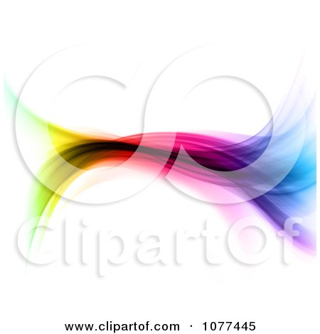Clipart Colorful Spectrum Flowing Wave - Royalty Free CGI Illustration by KJ Pargeter