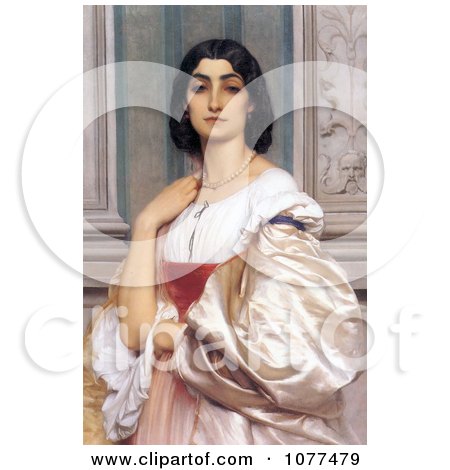 Painting of a Roman Woman, La Nanna by Frederic Lord Leighton - Royalty Free Historical Clip Art by JVPD