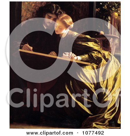 Painting of The Painter’s Honeymoon by Frederic Lord Leighton - Royalty Free Historical Clip Art by JVPD